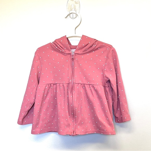 Carter's Pink Zipper Hoodie and Dusty Rose Colored Pants : 18 Months - Picture 2 of 5